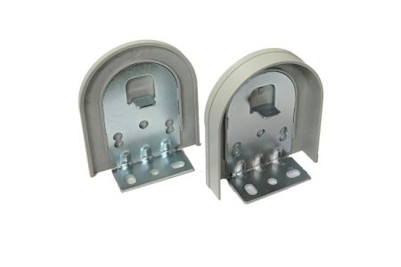 Set rolgordijn montagesteun wit