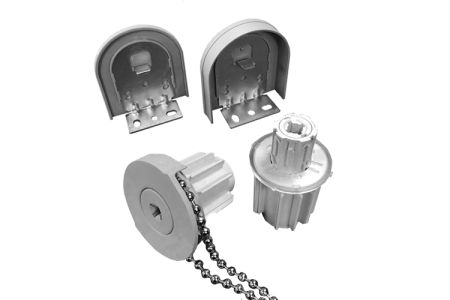 Rolgordijn bediening 35 mm grijs - incl. ketting metaal 300 cm