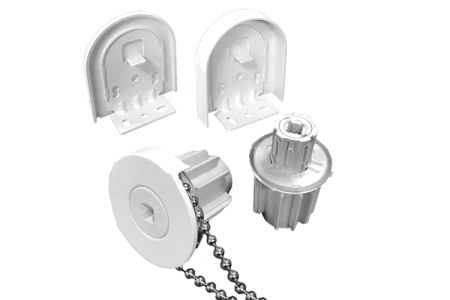 Rolgordijn bediening 35 mm wit - incl ketting 300 cm