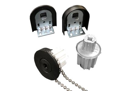 Rolgordijn bediening 35 mm zwart - incl ketting metaal 125 cm